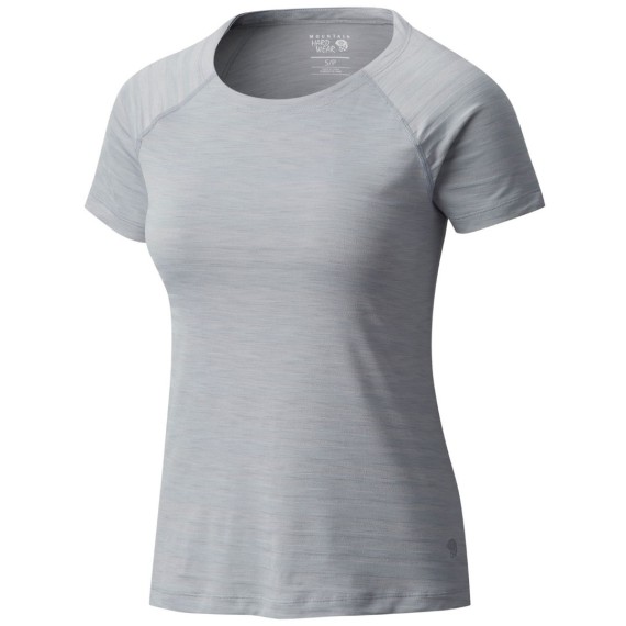 Trekking t-shirt Mountain Hardwear Mighty Stripe Woman grey