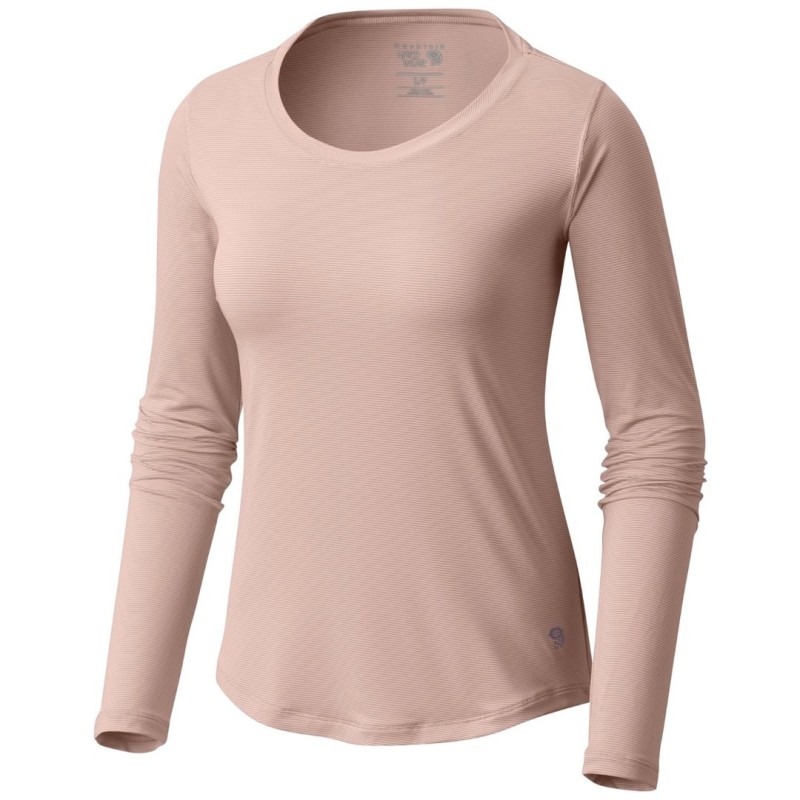 Trekking t-shirt Mountain Hardwear Wicked Lite Long Sleeve Woman pink