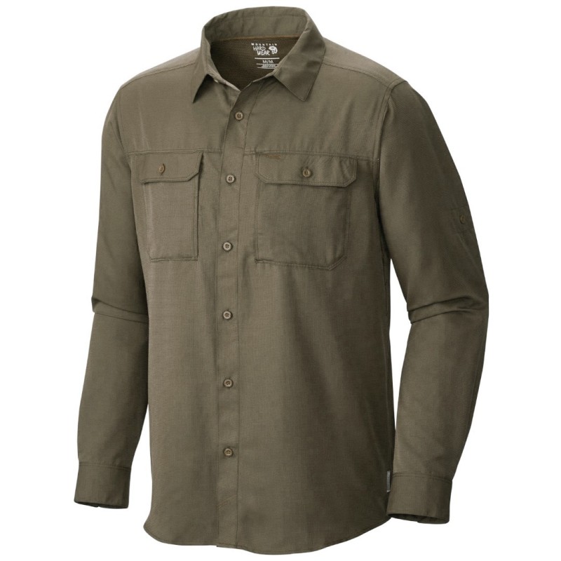 Trekking shirt Mountain Hardwear Canyon Long Sleeve Man green
