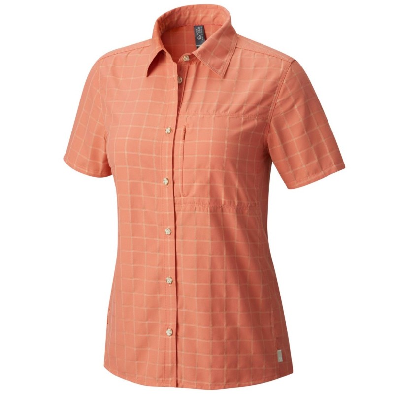 Trekking shirt Mountain Hardwear Canyon AC Short Sleeve Woman orange