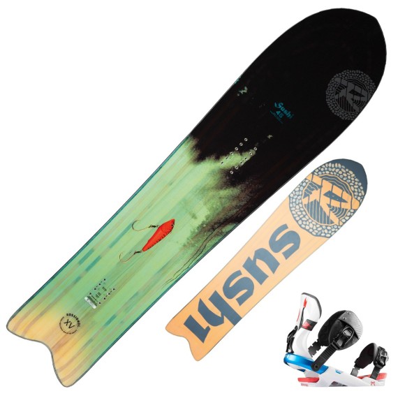 Snowboard Rossignol XV Sushi LF + fixations XV M/L