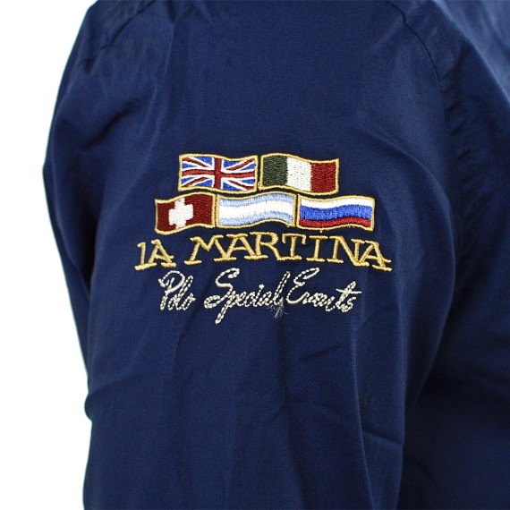 camicia La Martina Uomo Italia Team blu LA MARTINA Camicie