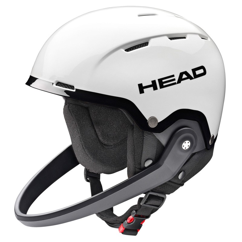 HEAD Casco esquí Head Team SL + protector de barbilla blanco