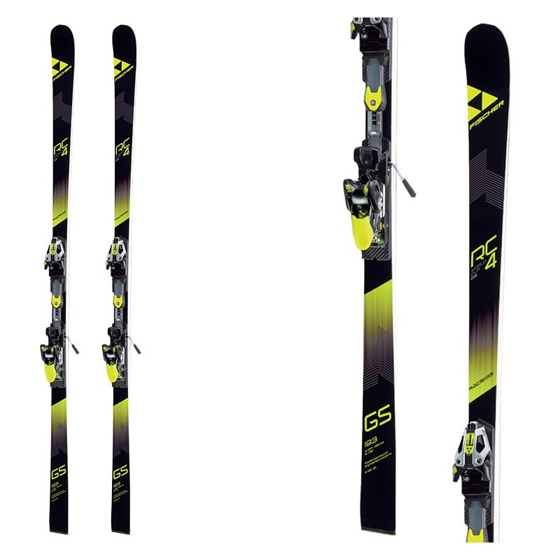 Sci Fischer RC4 WorldCup GS Masters Curv Booster + attacchi RC4 Z17 FISCHER Race carve - sl - gs