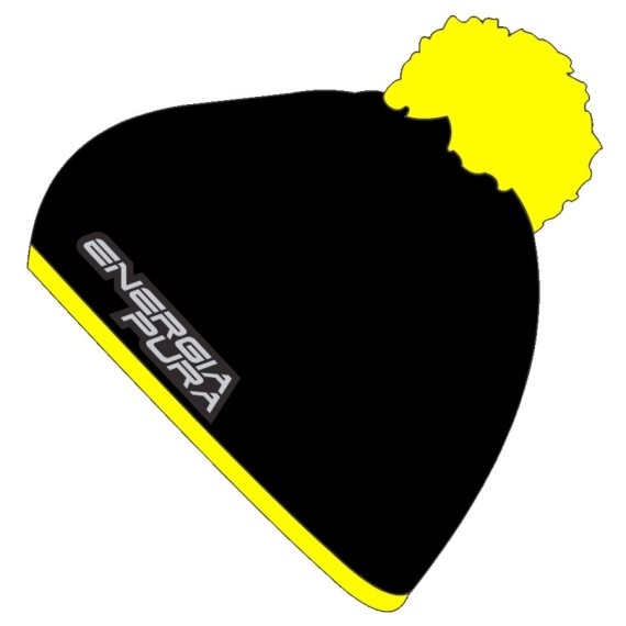 Berretto Energiapura Peak nero-giallo