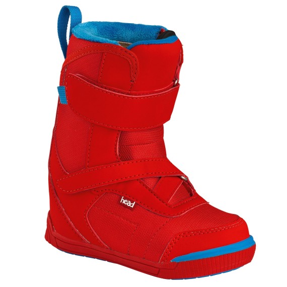 Snowboard boots Head Kid Velcro red