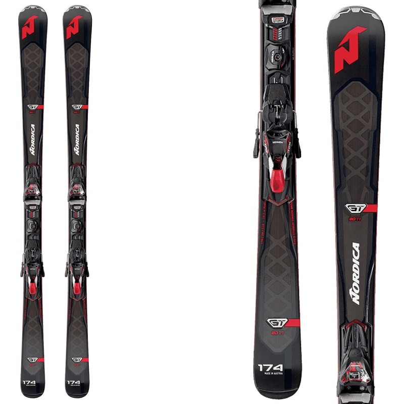 Ski Nordica Gt 80 Ti Evo + fixations Tpx 12 Evo