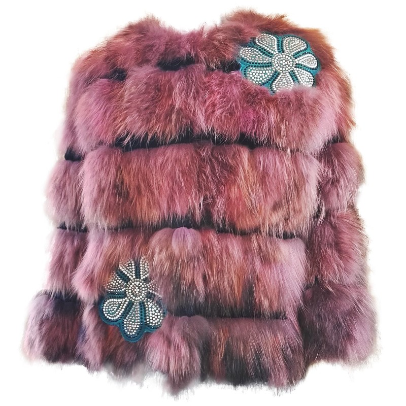 Short fur jacket Mpd Box Woman pink