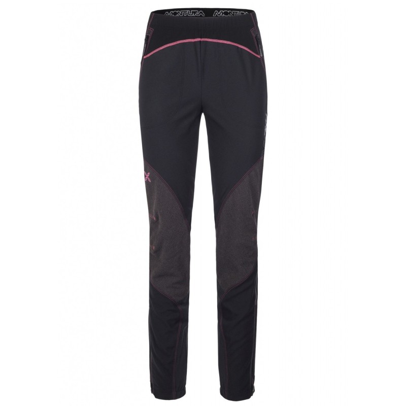 Pantalones montaña Montura Vertigo Mujer negro-rosa