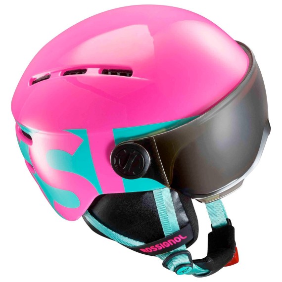 ROSSIGNOL Ski helmet Rossignol Visor Jr pink