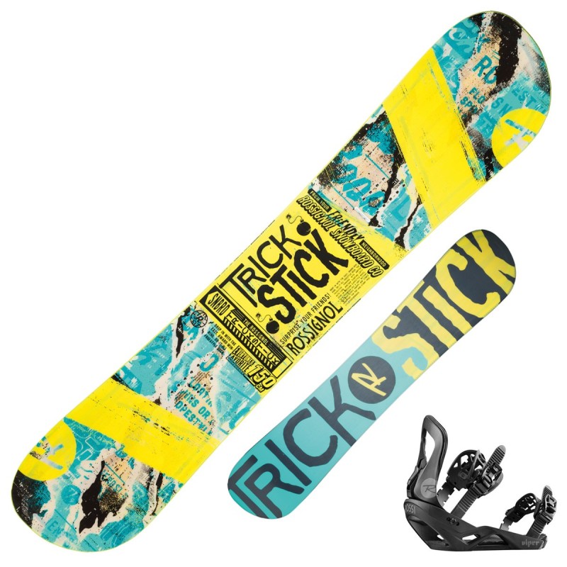Snowboard Rossignol Trickstick AF (Asym Frame) Wide + fijaciones Viper M/L