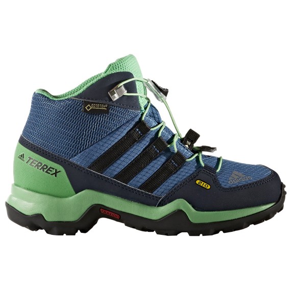 ADIDAS Chaussures trekking Adidas Terrex Swift Gtx Mid Garçon vert-bleu