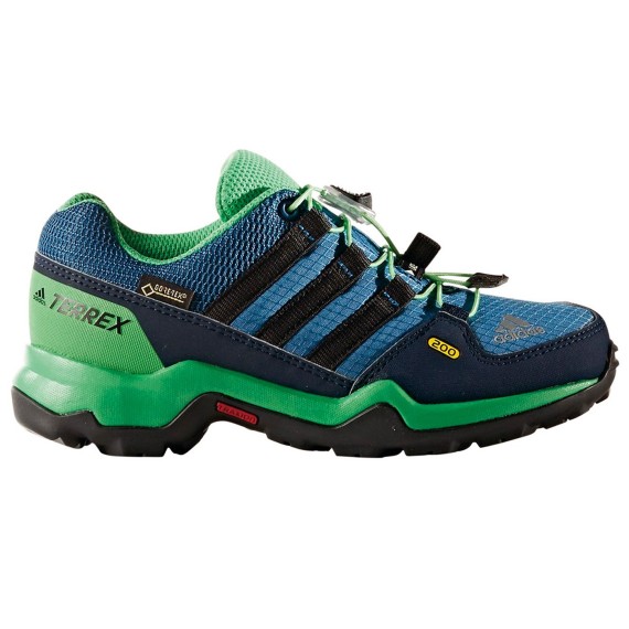 Chaussures trekking Adidas Terrex Gtx Garçon vert-bleu