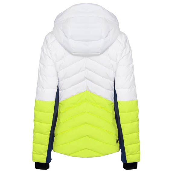 Ski jacket Colmar Ushuaia Woman white-yellow