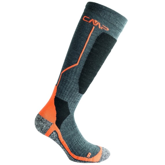CMP Ski socks Cmp Wool black-orange