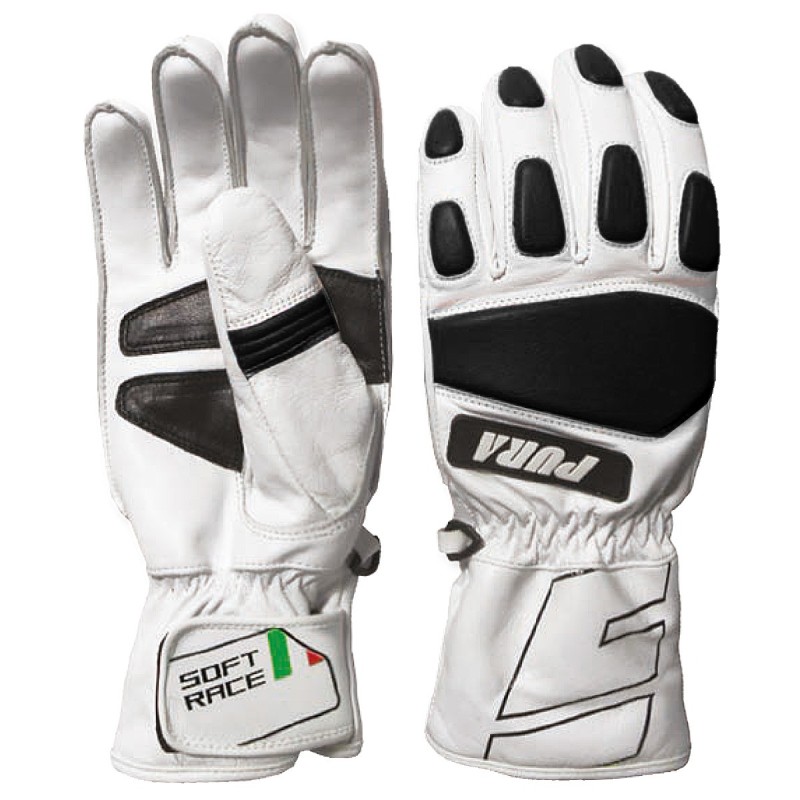 Ski gloves Energiapura Soft Race white-black