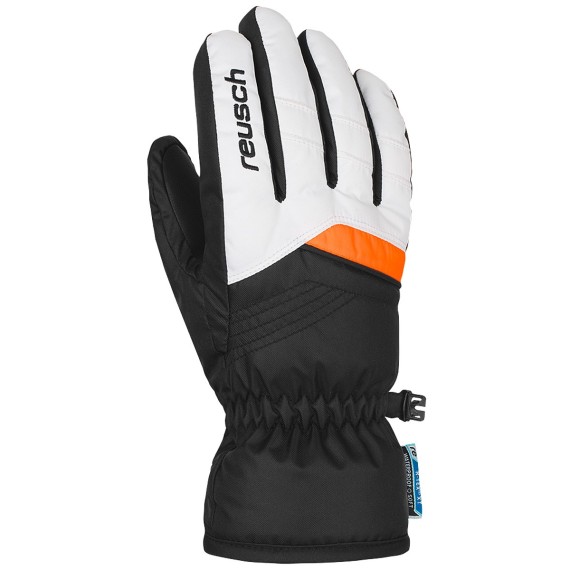 Ski gloves Reusch Bennet R-Tex® XT Junior white-orange