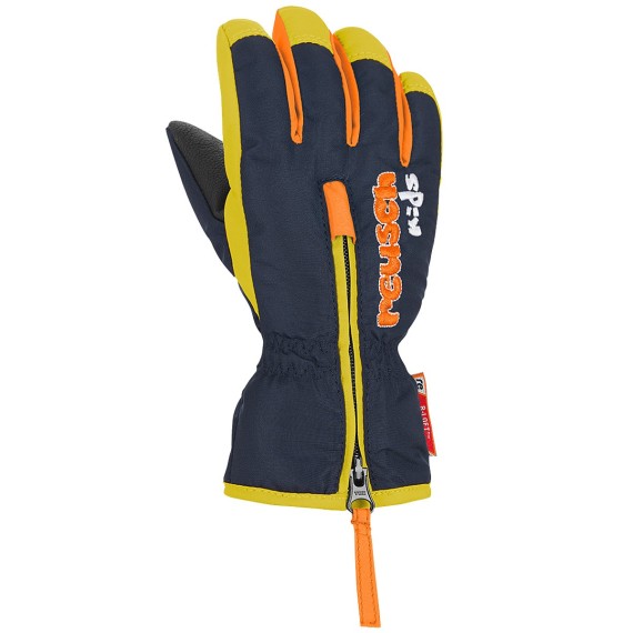 Ski gloves Reusch Ben Baby blue-yellow
