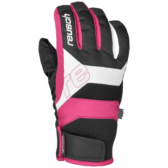REUSCH Ski gloves Reusch Finley R-Tex® XT Junior pink-black