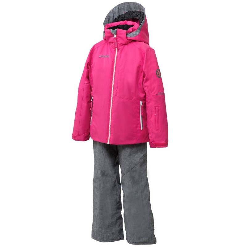 PHENIX Ski suit Phenix Sunnyvale Girl pink-grey