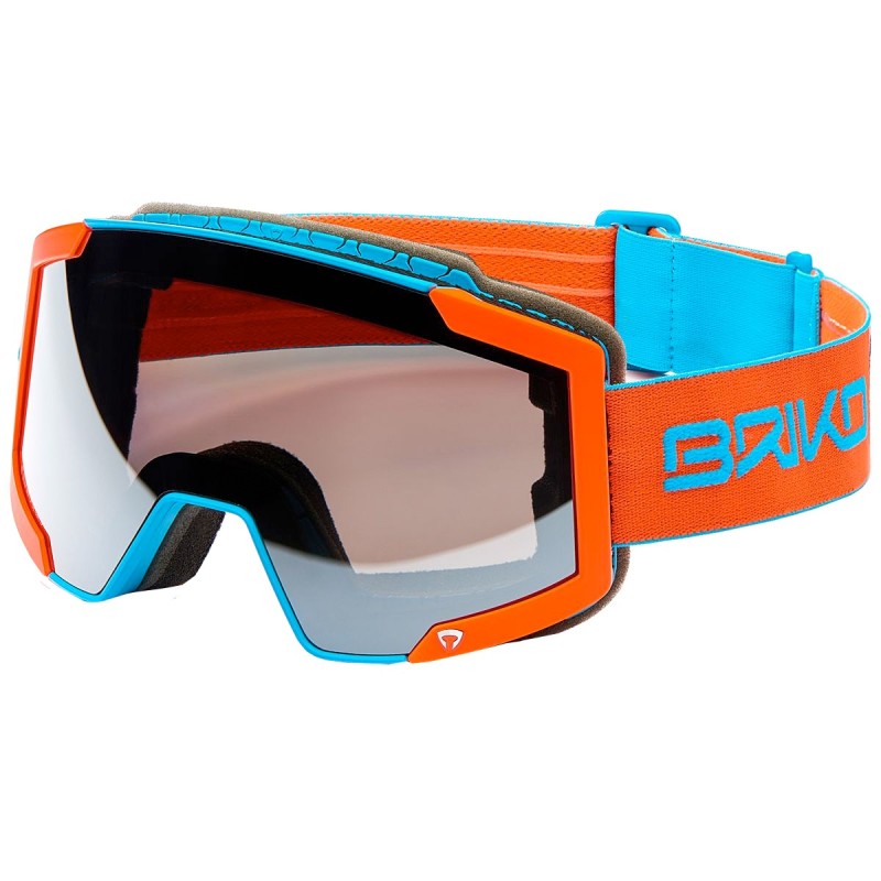Máscara esquí Briko Lava Fis 7.6 azul-naranja