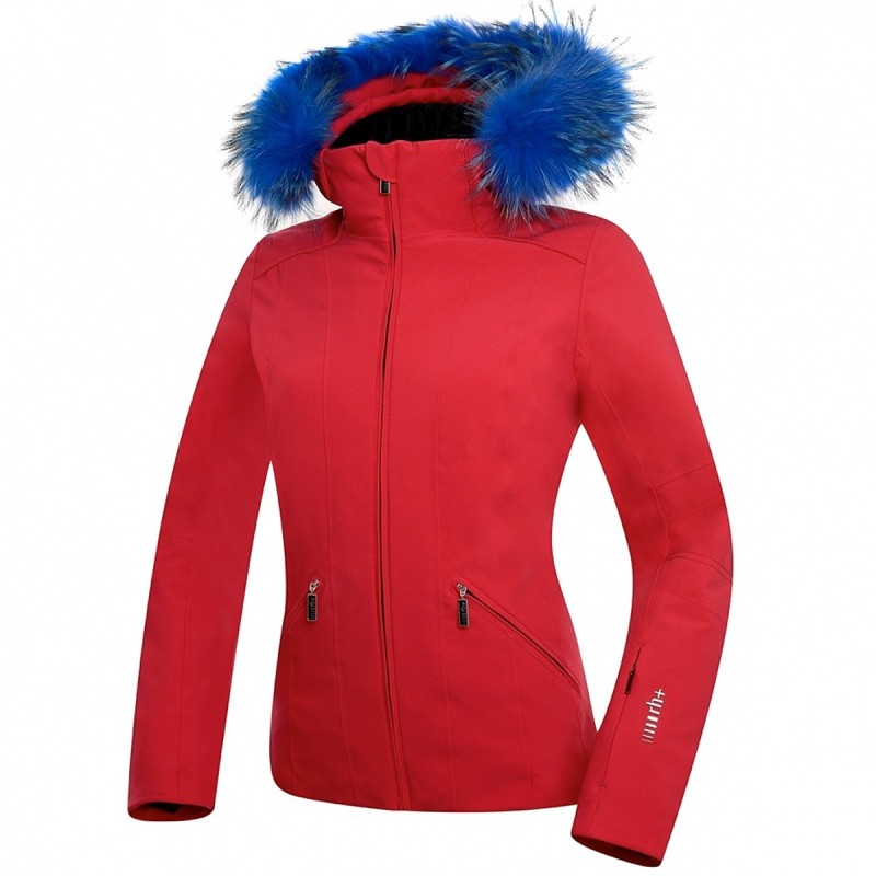 Ski jacket Zero Rh+ Grace Fur Woman fuchsia