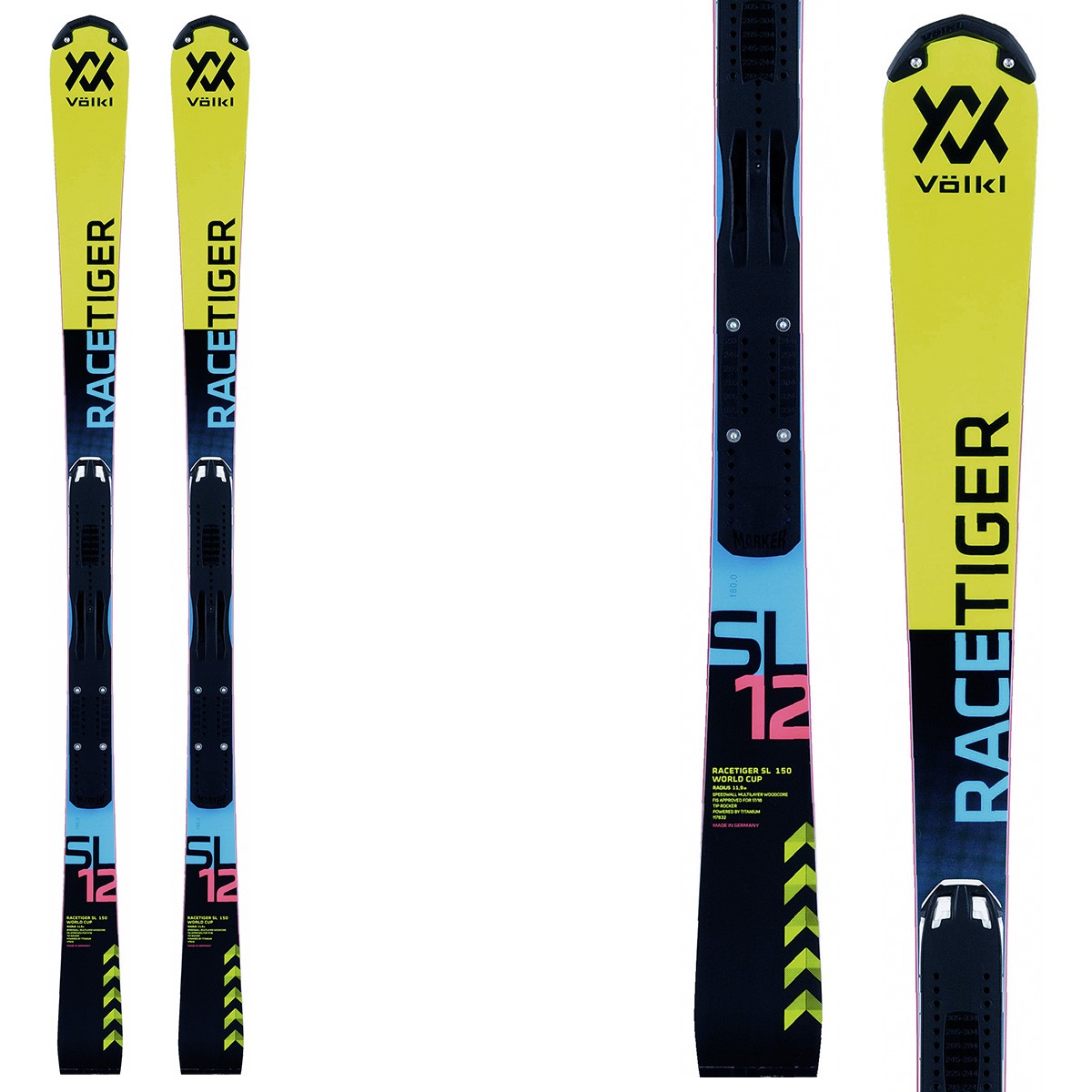 Ski Volkl Racetiger SL R Jr W + bindings Race Jr 8 EN