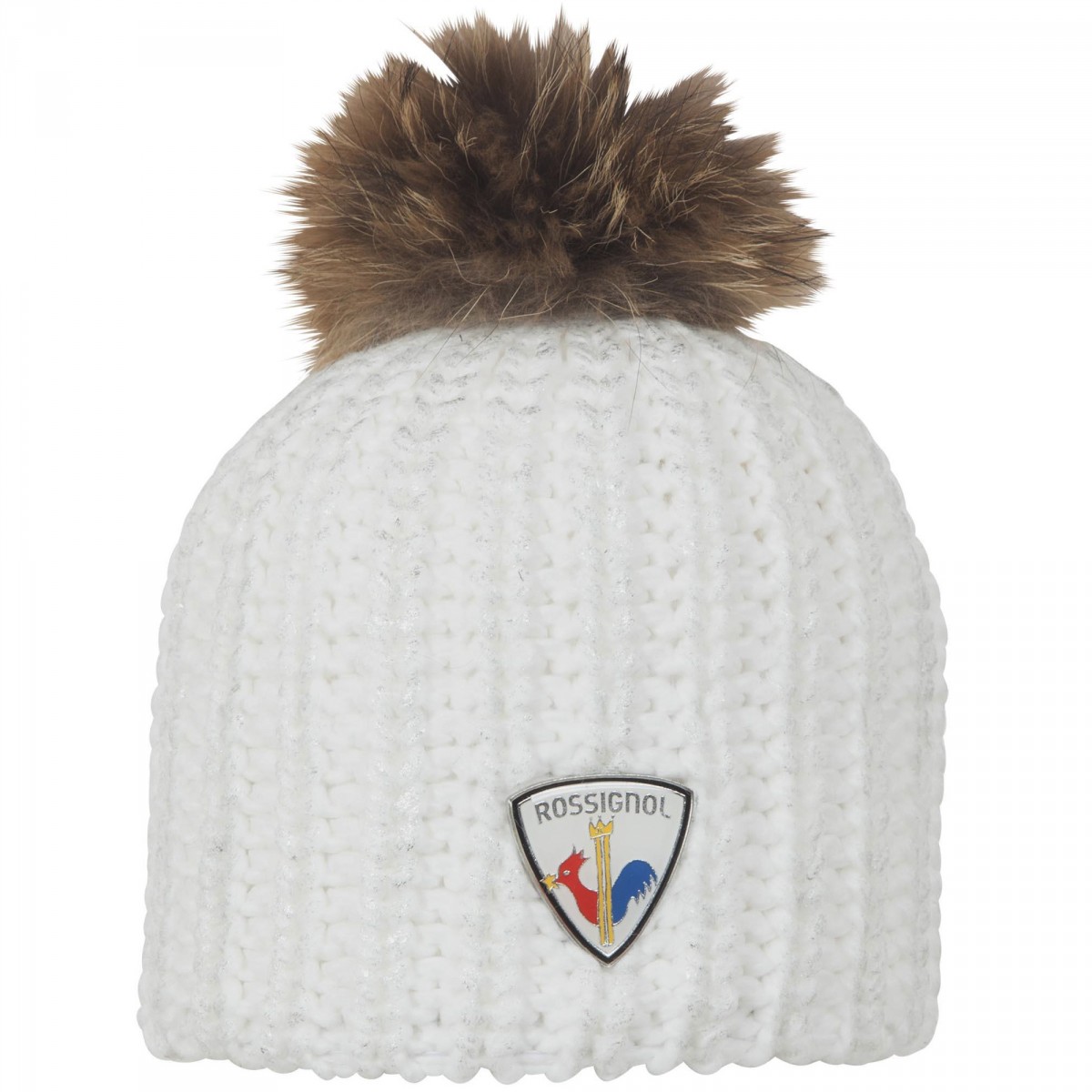 Bonnet Rossignol L3 W Fily Pour Femme - Blanc (RLHWH01-100), Taille Unique, Neuf