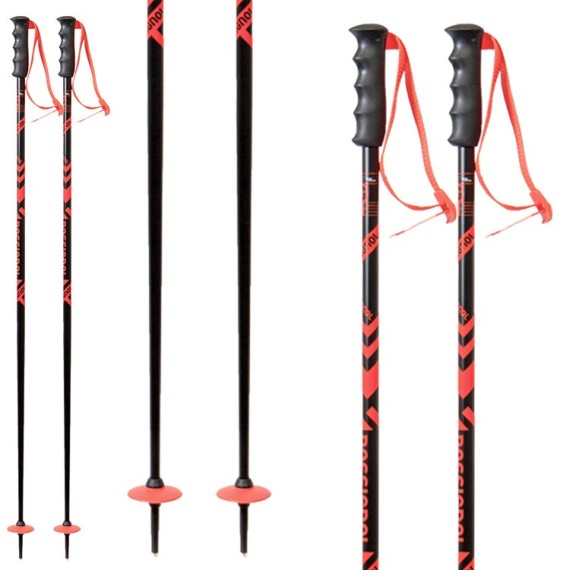 Ski poles Rossignol Stove red