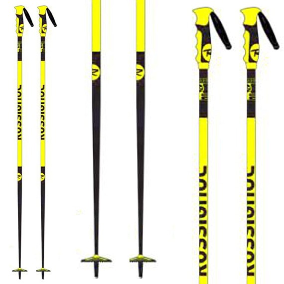 Bâtons ski Rossignol Stove jaune-noir