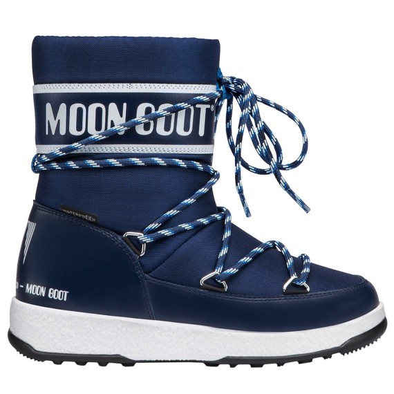 Après ski Moon Boot W.E. Sport Jr Wp Junior bleu-blanc
