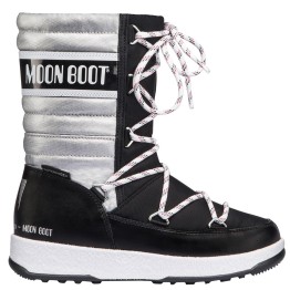 Doposci Moon Boot W.E. Quilted Jr Met Wp Girl argento MOON BOOT Doposci bambino