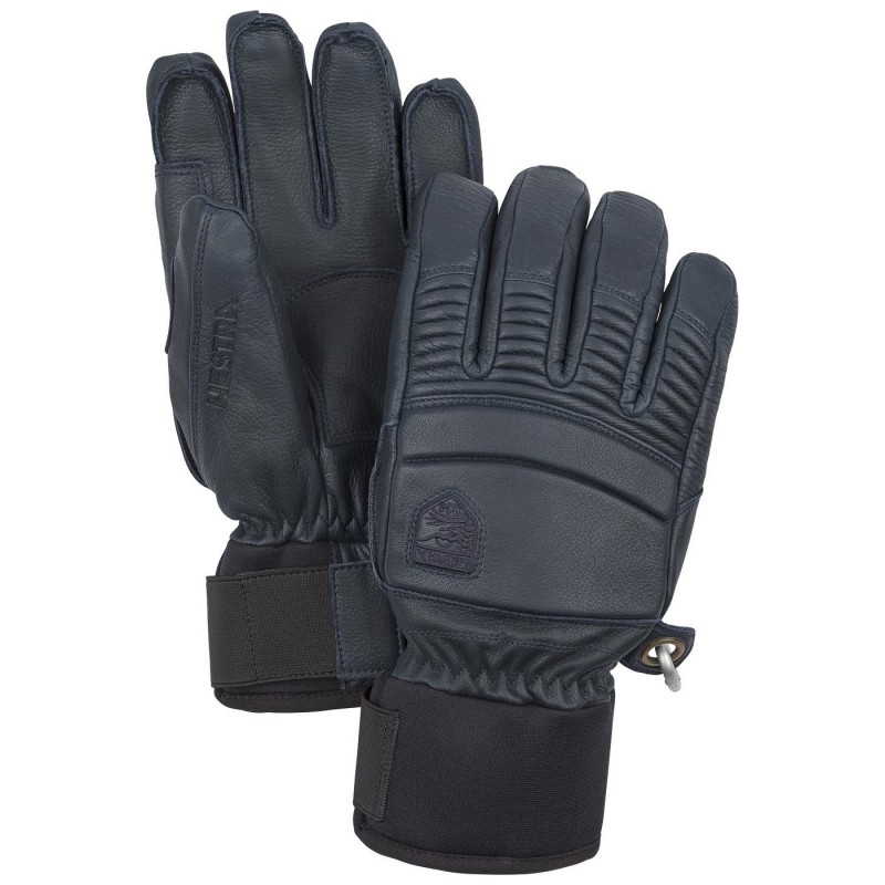 Ski gloves Hestra Leather Fall Line blue