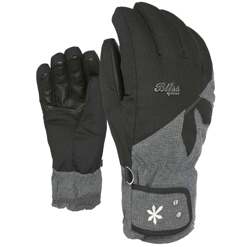 Ski gloves Level Bliss Sunshine Woman black-grey