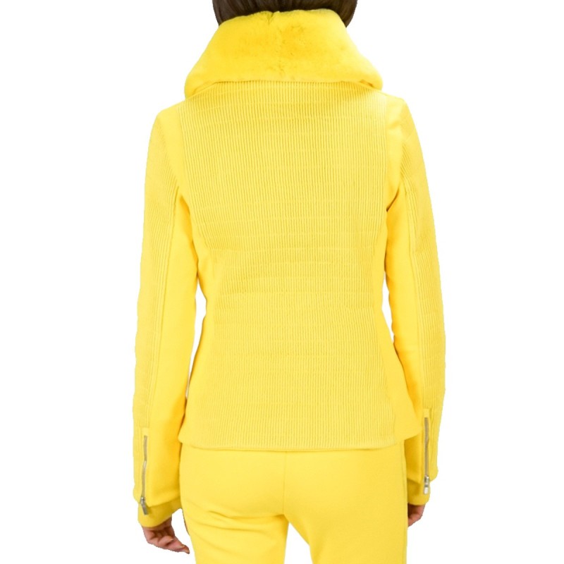 Ski jacket Fusalp Montecarlo Woman yellow