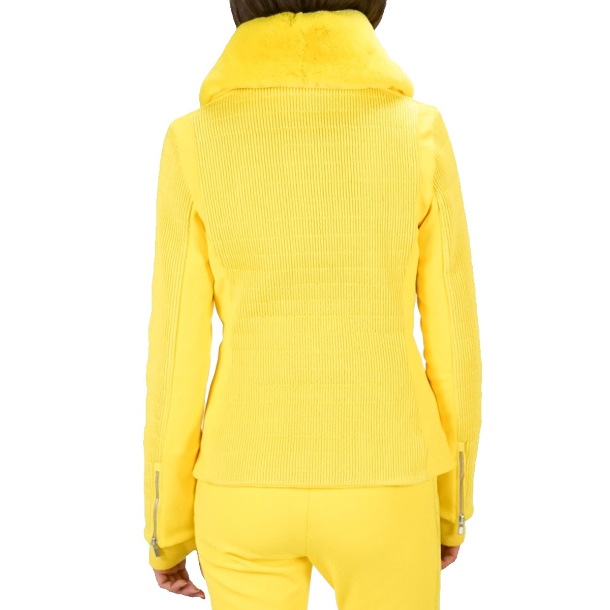 Ski jacket Fusalp Montecarlo Woman yellow EN