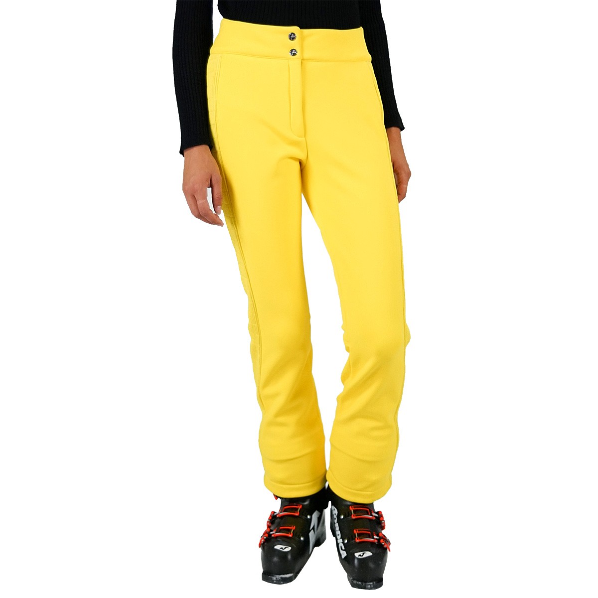 Ski pants Fusalp Perinne Smock Woman yellow EN