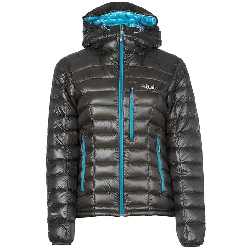 Mountaineering down jacket Rab Continuum Woman brown