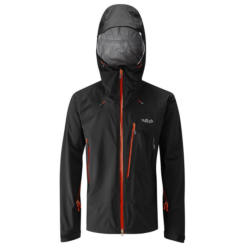 Mountaineering jacket Rab Firewall Man black