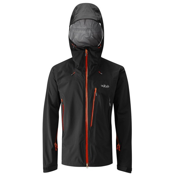 Mountaineering jacket Rab Firewall Man black