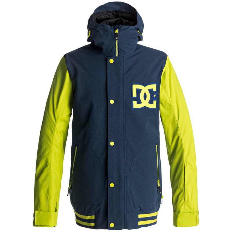  Snow jacket Dc DCLA Man blue-yellow