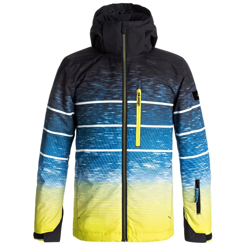 QUIKSILVER Snowboard jacket Quiksilver Mission Engineered Boy blue-yellow