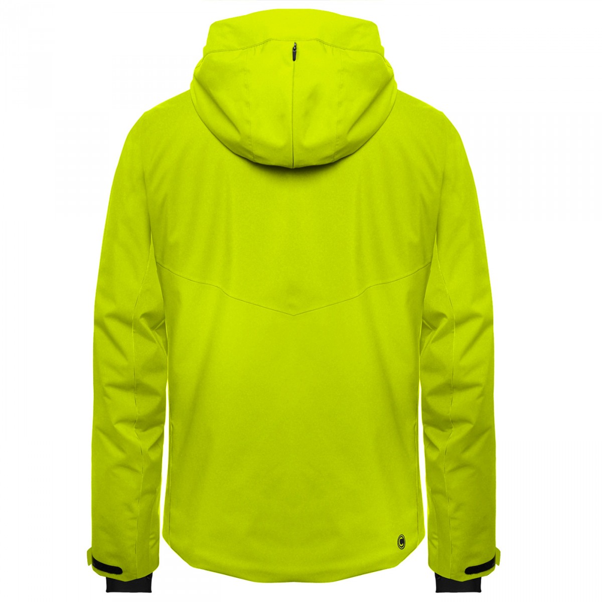 bright yellow ski jacket