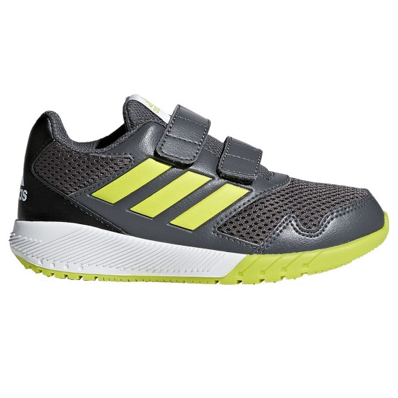 Running shoes Adidas AltaRun Boy grey-yellow
