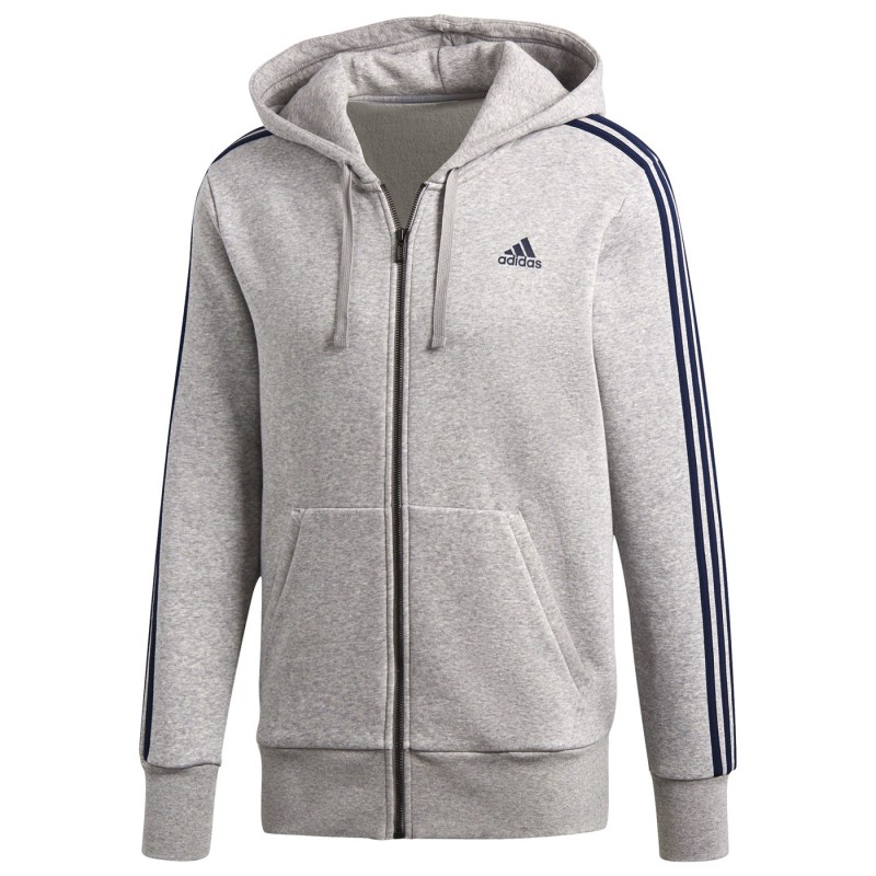 Sweat-shirt Adidas Essentials 3-Stripes Homme gris