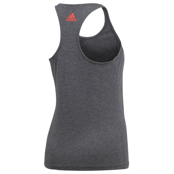 Camiseta Adidas Essentials Linear Mujer gris