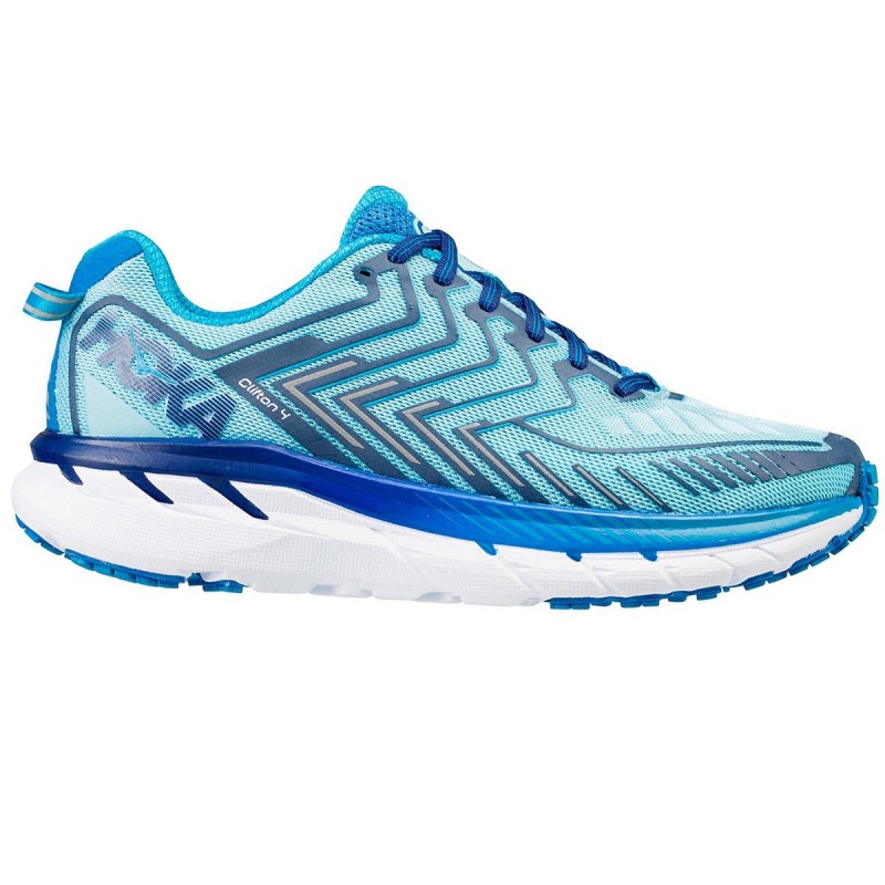Trail running shoes Hoka One One Clifton 4 Woman light blue