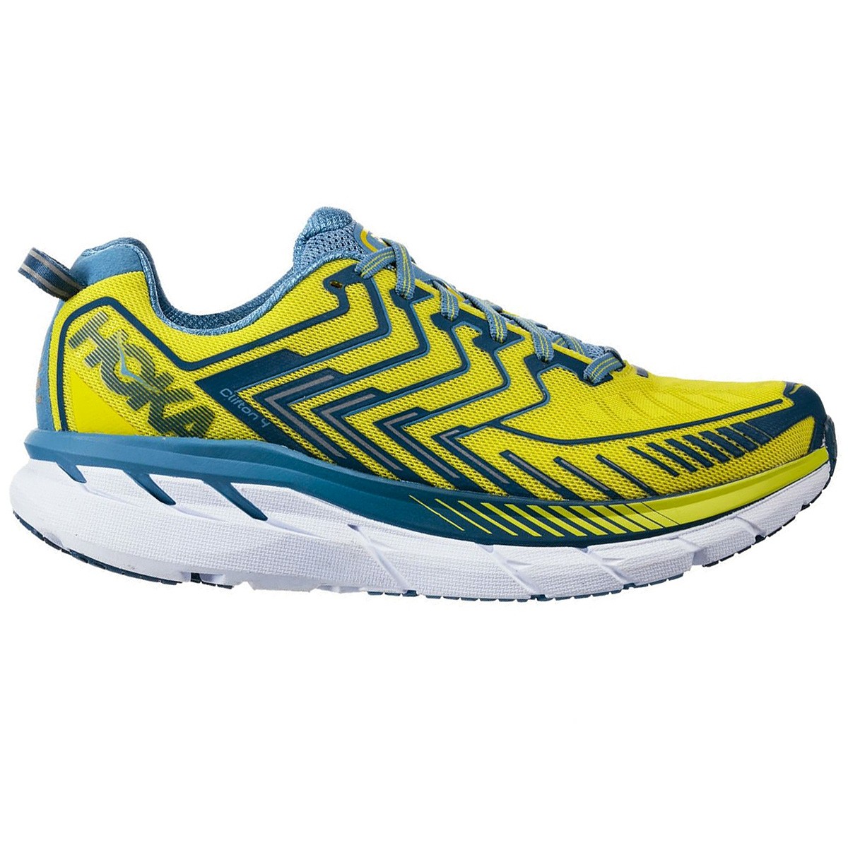 Trail running shoes Hoka One One Clifton 4 Man yellow | EN