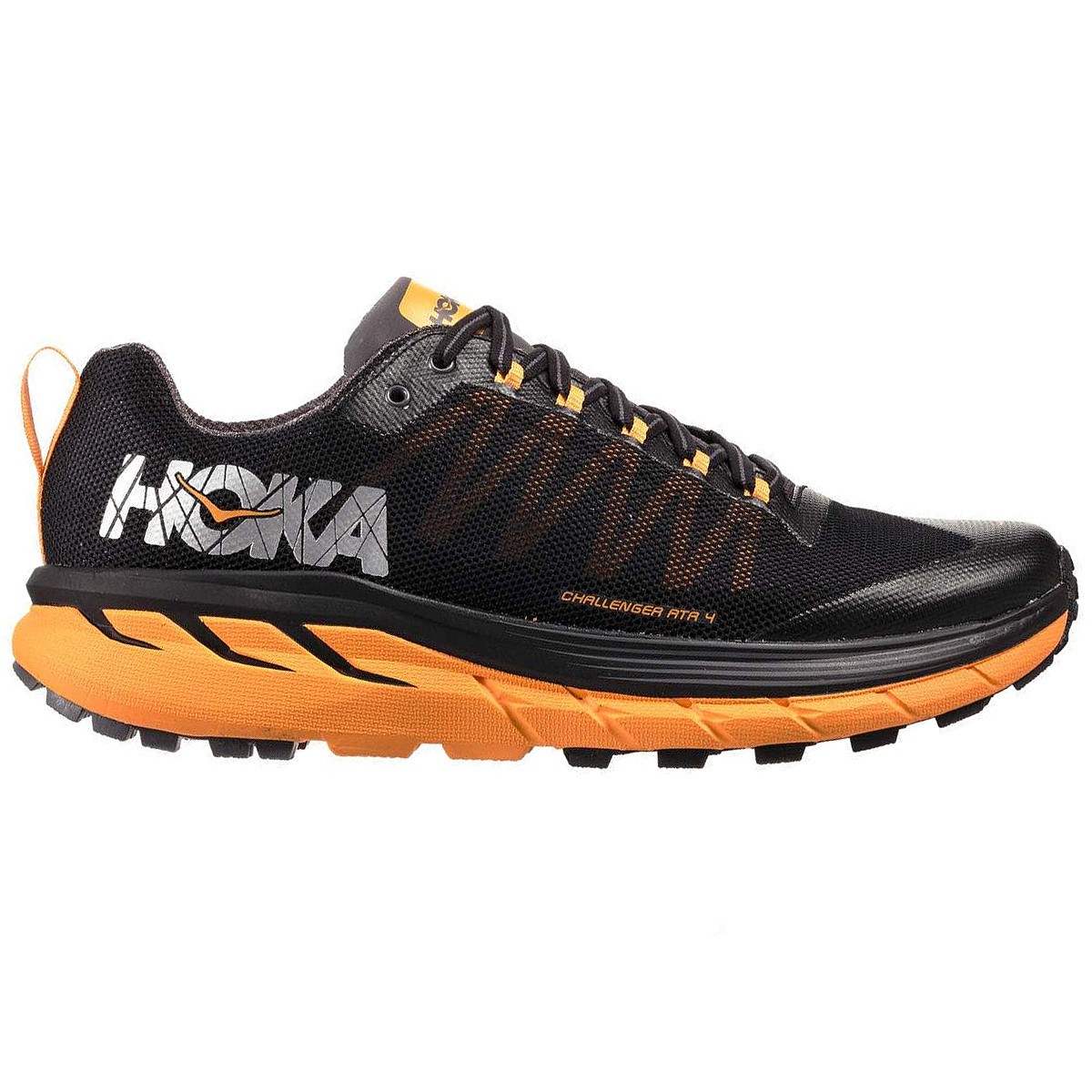 Trail running shoes Hoka One One Challenger ATR 4 Man black-orange | EN