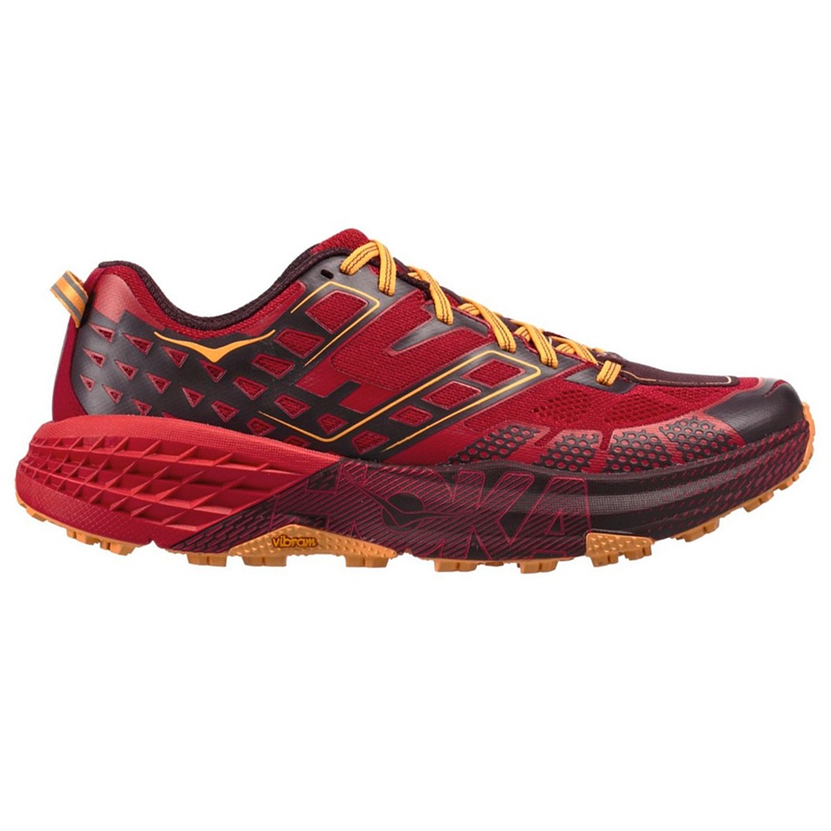 Trail running shoes Hoka One One Speedgoat 2 Man red EN